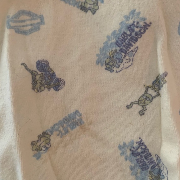 Born to Ride Harley Davidson snap up footed sleeper 6-9 months - Picture 3 of 4